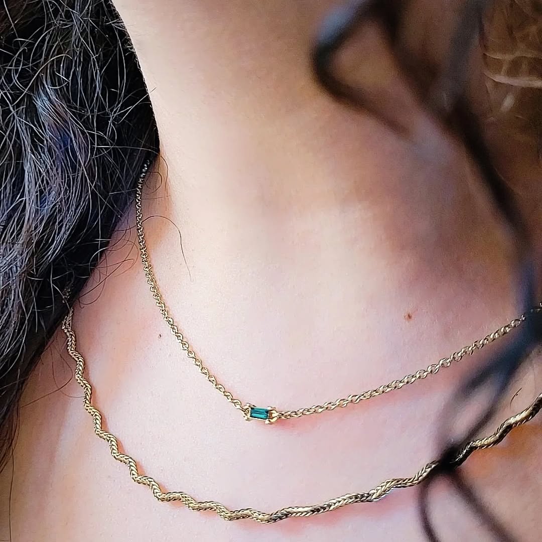 خرید گردنبند ظریف دو لاین