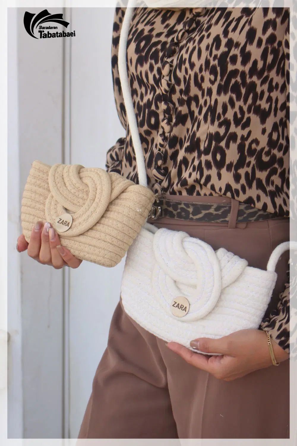 کیف کنفی دکمه دار ZARA